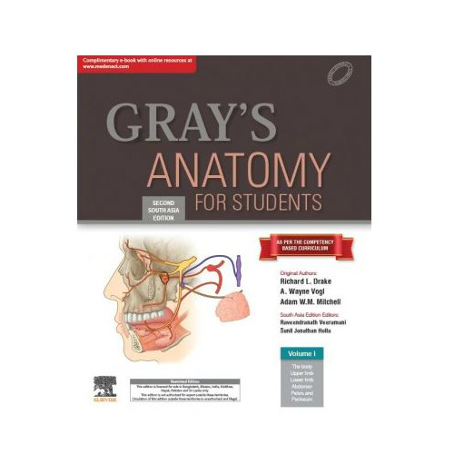Gray’s Anatomy For Students ( 2 vol set) South Asian Edition Prithvi