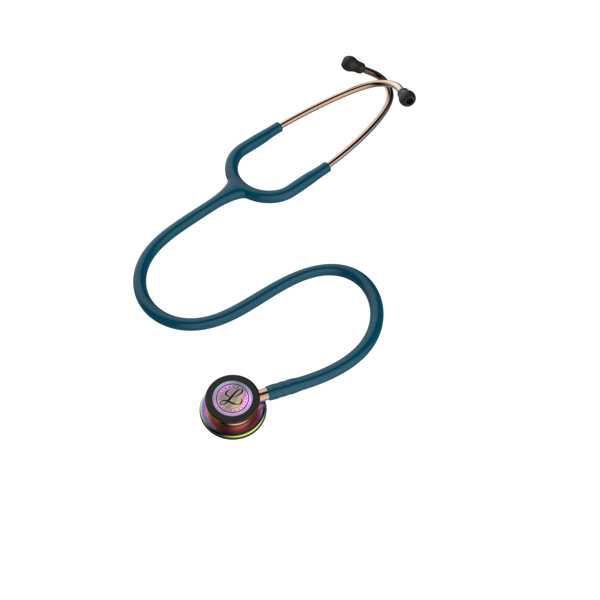 3M™ Littmann® Classic III™ Caribbean Blue Tube, Rainbow Finish (5807