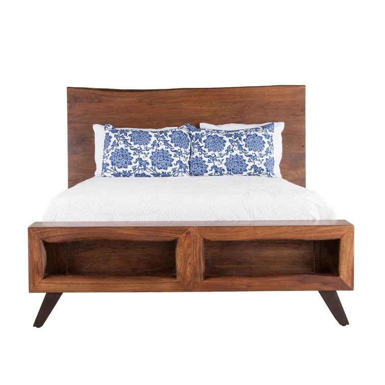 PRITI Solid Wood Platform Storage Bed Priti International Limited