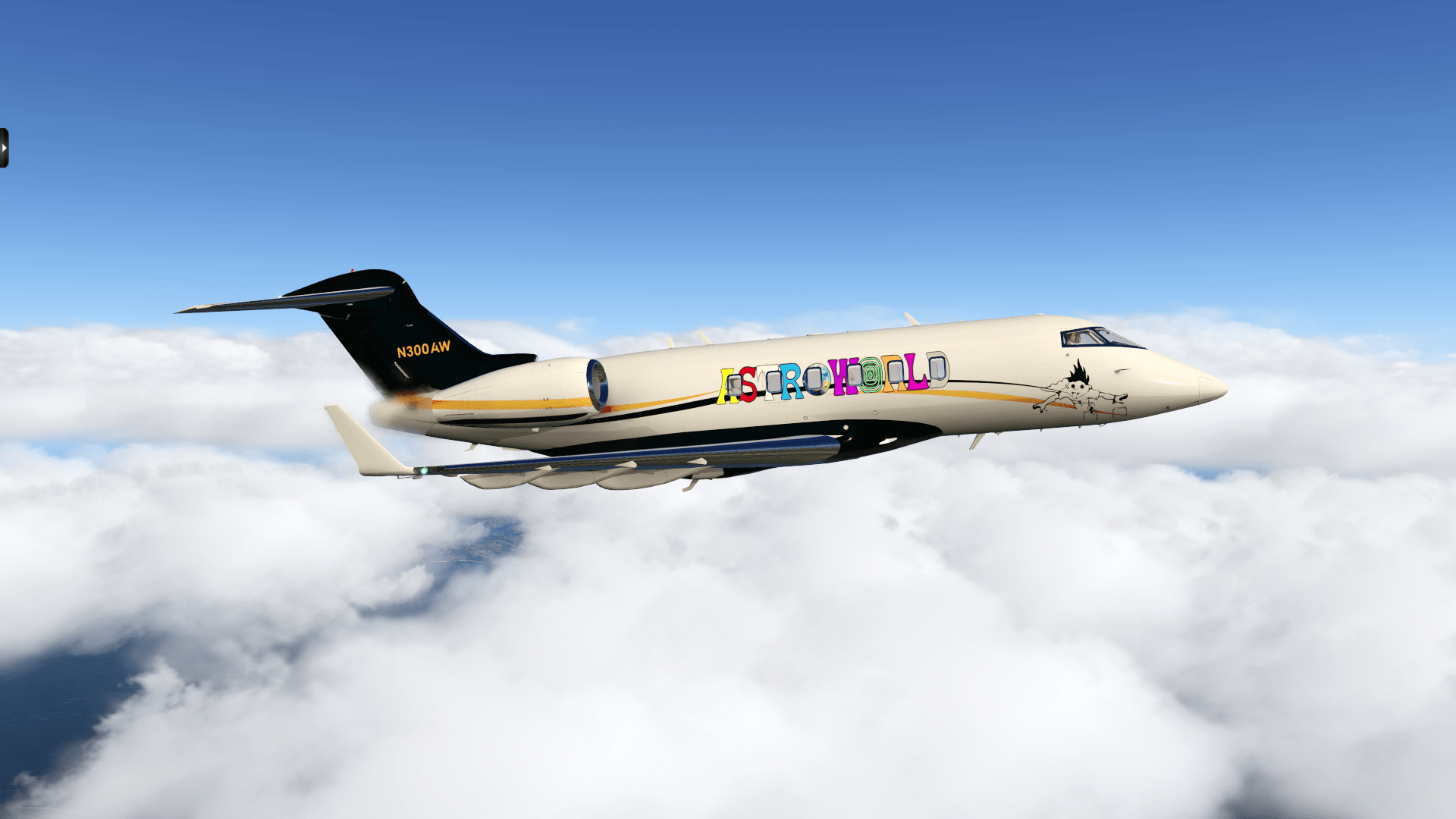 Travis Scott’s Custom Astroworld Jet Private Jet Clubs