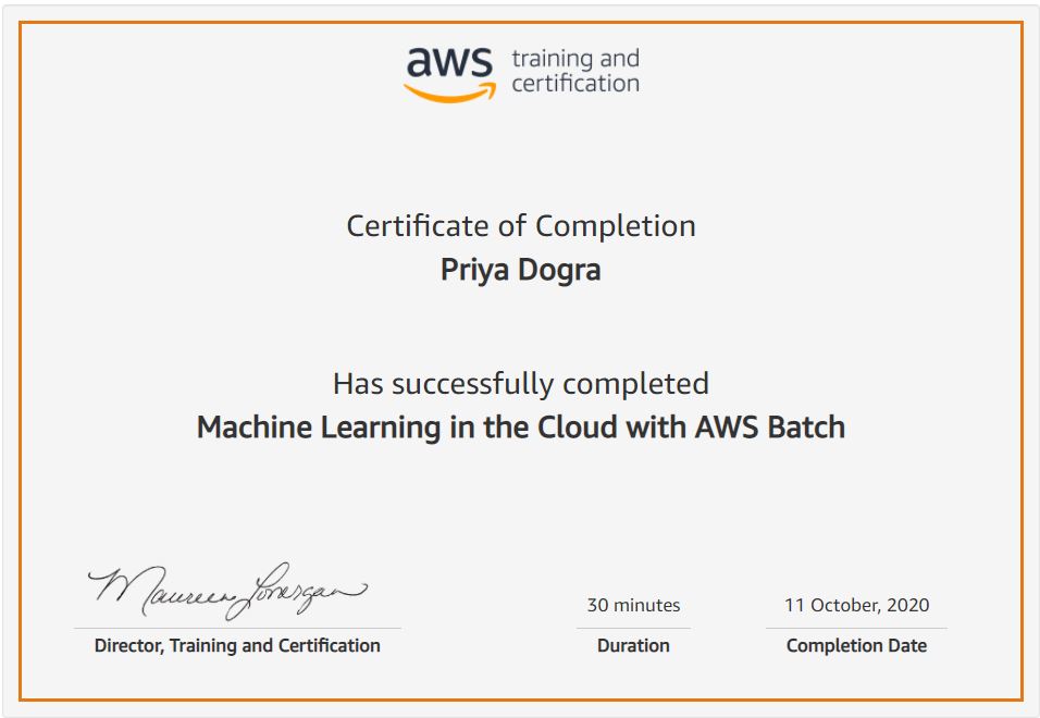Amazon AWS Free Machine Learning Course with Certificate Amazon AWS