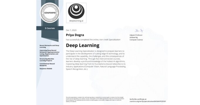 Deep Learning Specialization by Andrew Ng Coursera Everything Trending