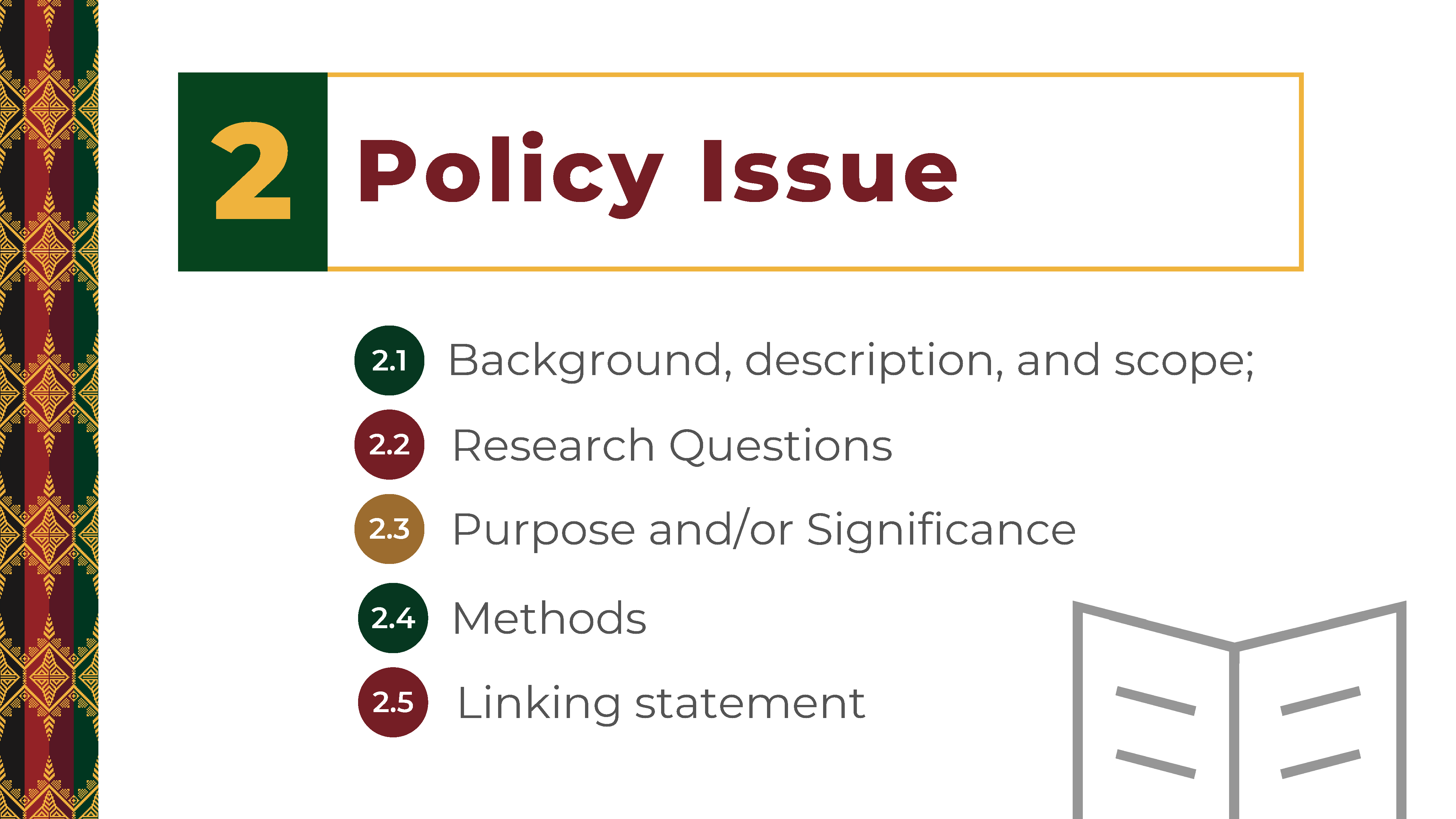 Policy Paper template PRLS (Policy Research and Legal Services)