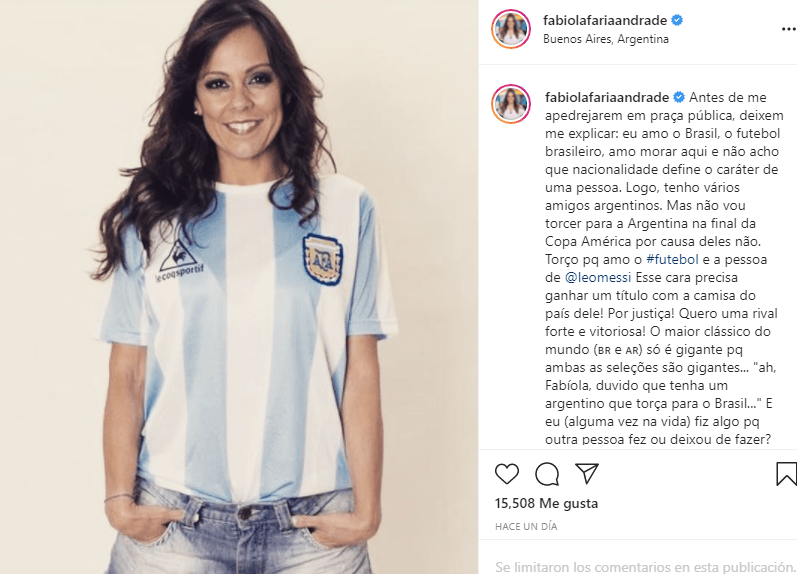 Brasilera En Argentina - Periodista Brasilera Quiere Que Argentina Gane La Copa America Pr Noticias