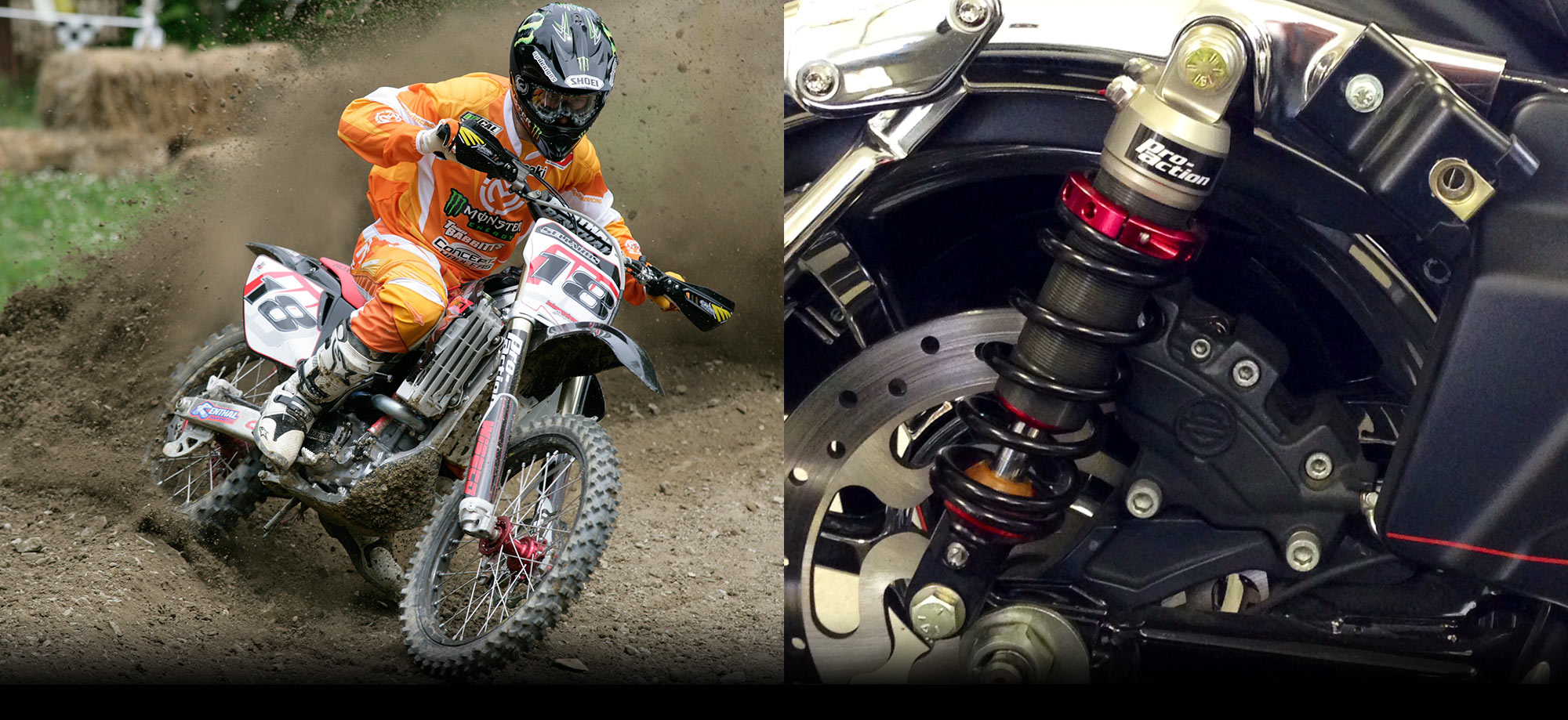 ProAction Suspension Motocross Suspension Harley Shocks