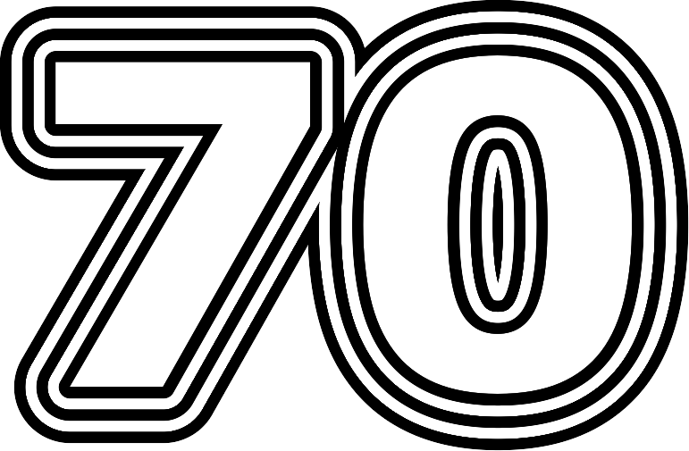 О числе 70 семьдесят, математические свойства, перевод, склонение и факты. Про числа