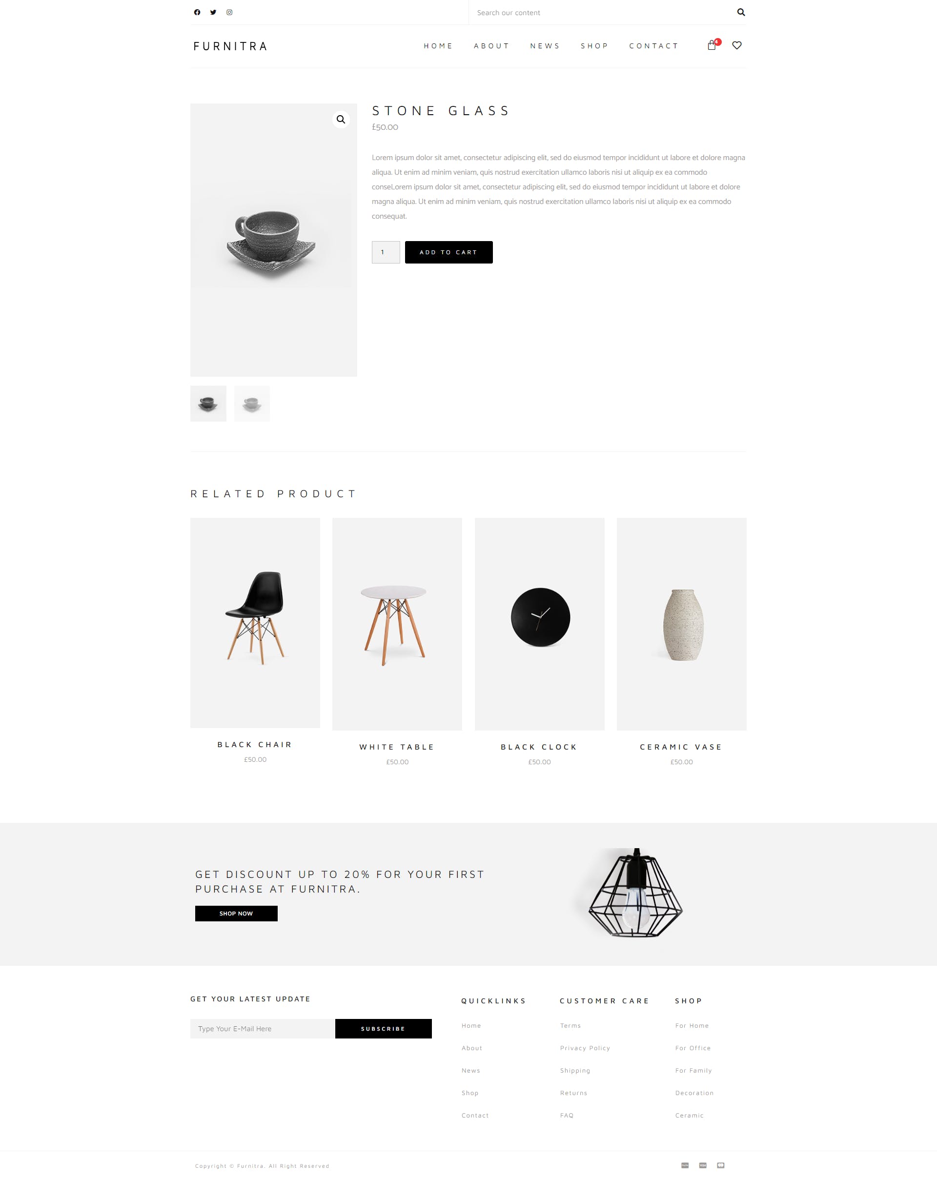 Download Furnitra Modern Elementor Template Kit
