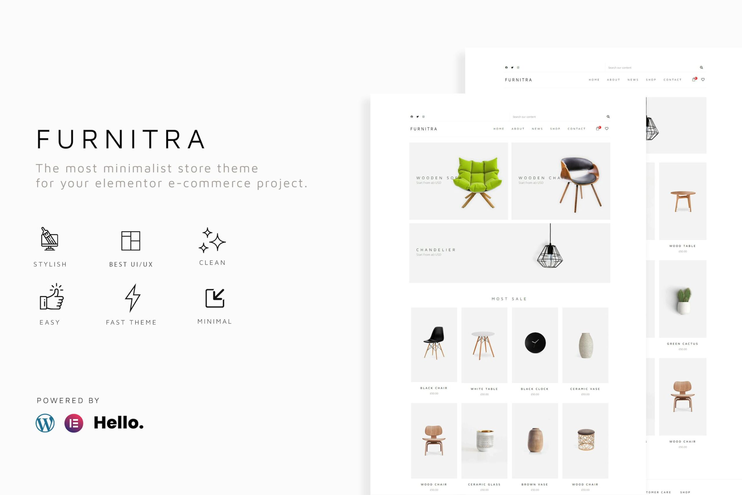 Download Furnitra Modern Elementor Template Kit