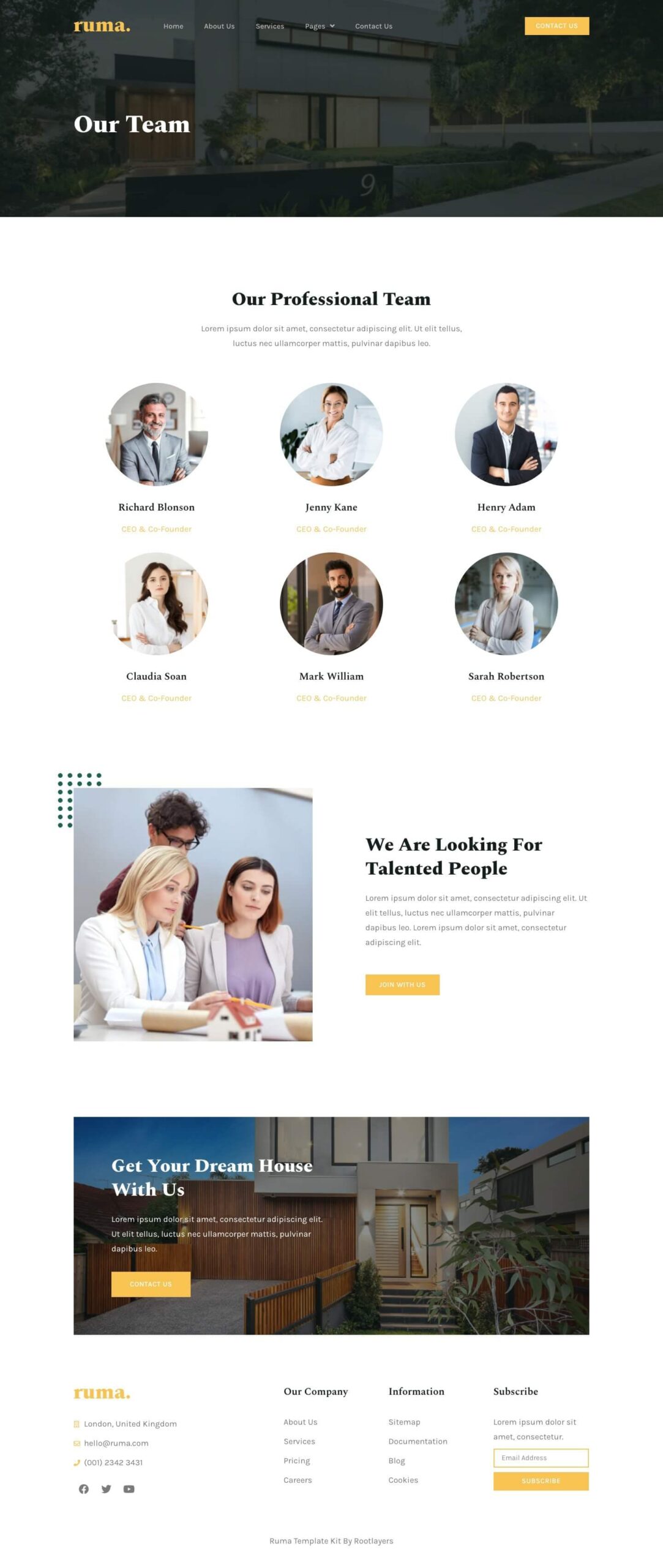 Download Ruma Real Estate Elementor Template Kit