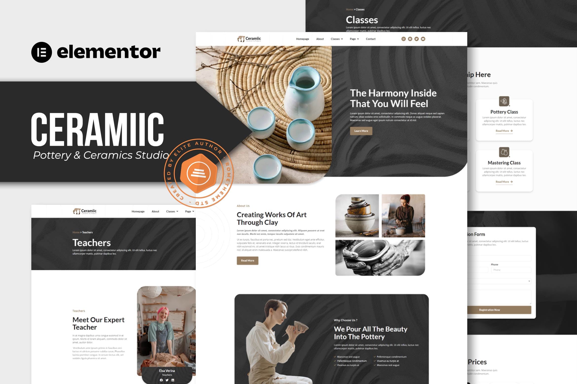 Download Ceramiic – Pottery & Ceramics Studio Elementor Template Kit