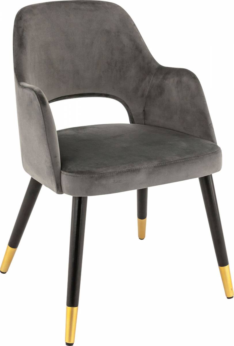 Fauteuil de restaurant Constance chic en velours Soft Velvet