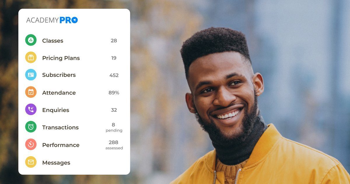 AcademyPRO Academy Management App Software by spyn PRO