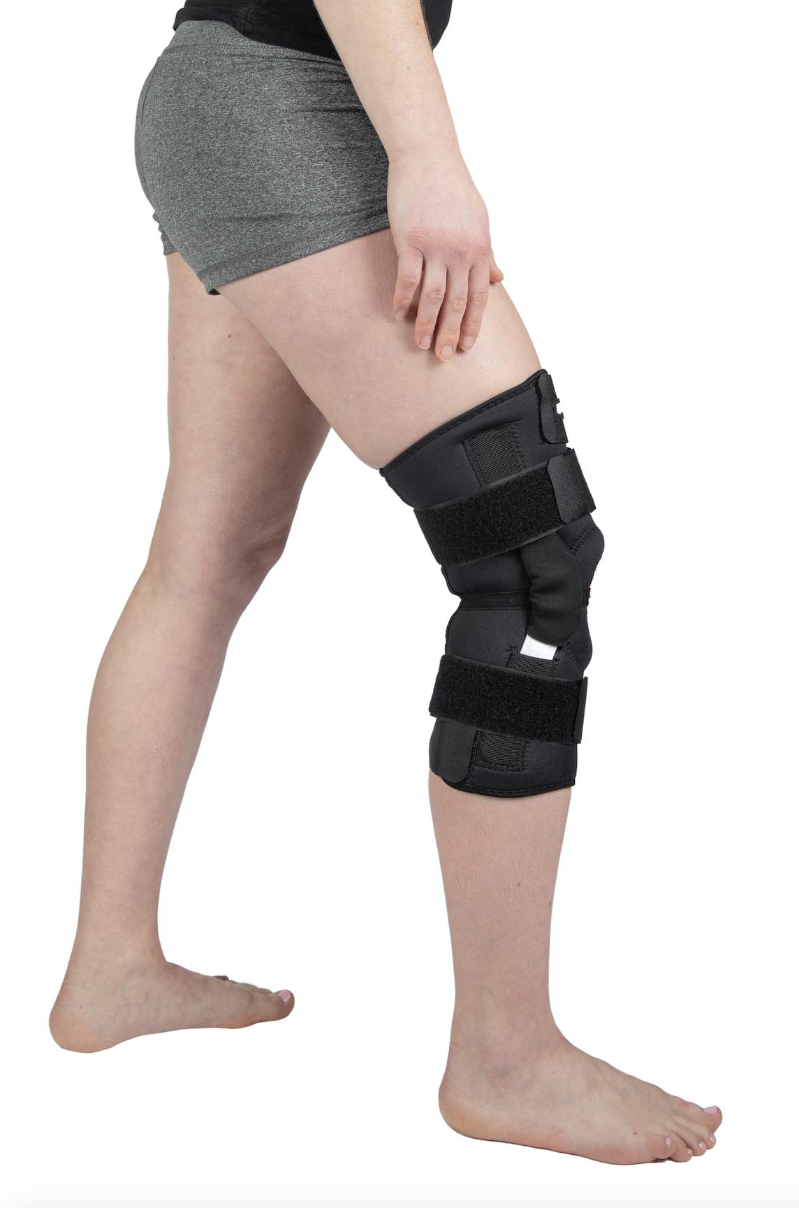 Bodytec hinged adjustable neoprene knee support brace with unique