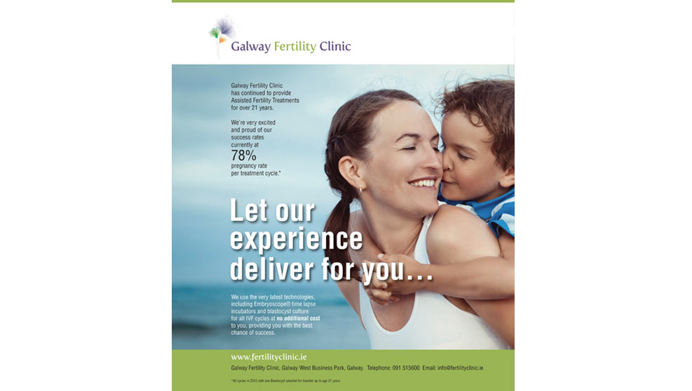 Galway Fertility Clinic Proactive Design & Marketing site, PR, Social