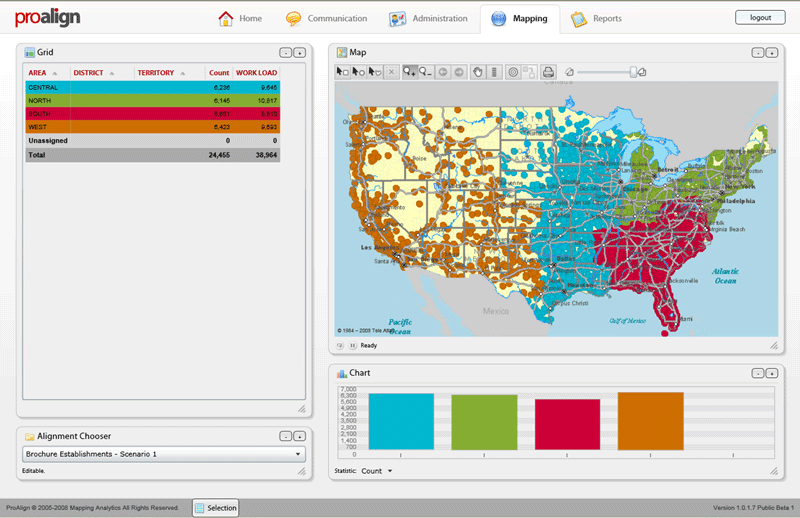 ProAlign® Web Territory Mapping Software