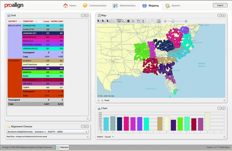 ProAlign® Web Territory Mapping Software