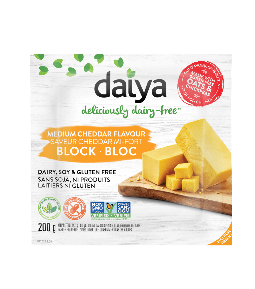 Daiya Medium Cheddar Style Block 200 gr Proalmex