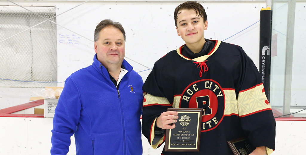 2022 PreDraft Jr. A AllTournament Most Valuable Player Austin Sawyer