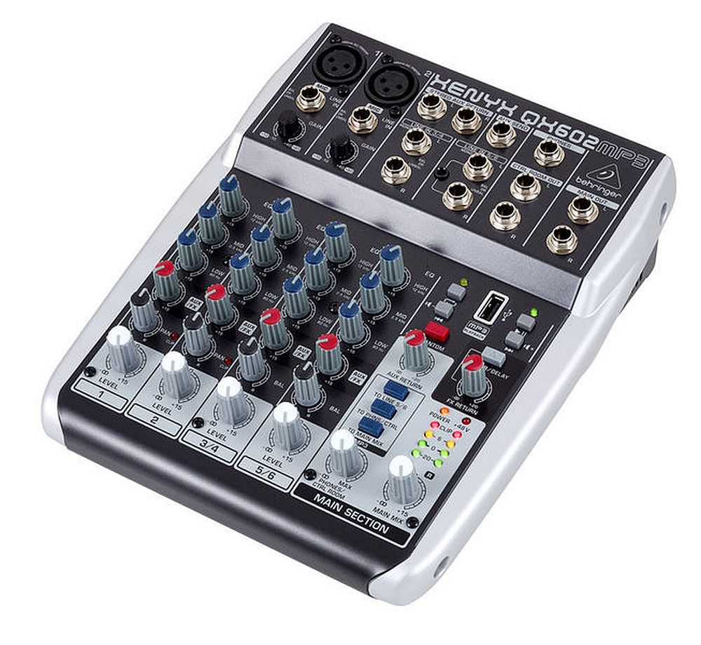 Behringer Xenyx QX602MP3 Mixer MP3 Playback Pro Audio Pakistan