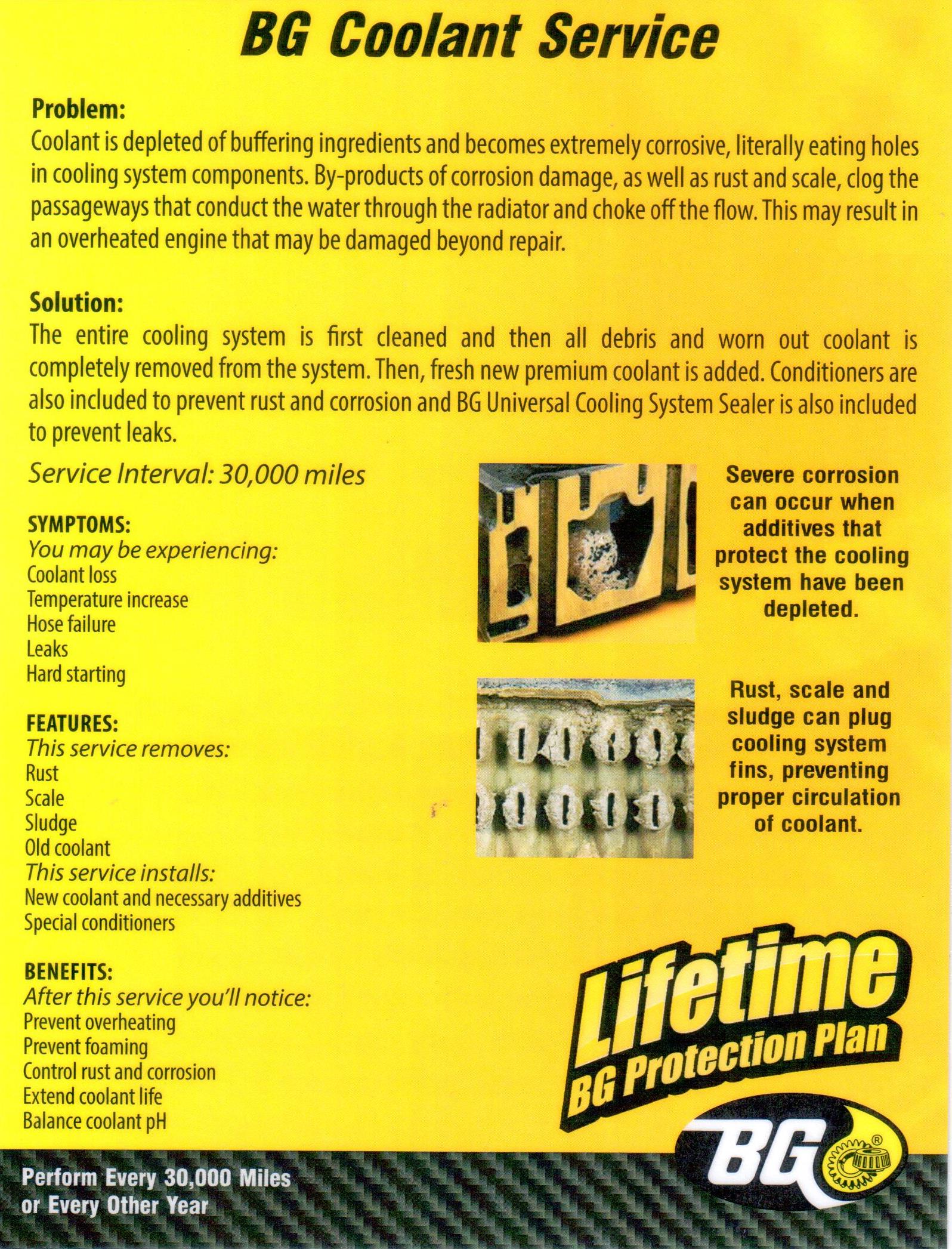 BG® Coolant Service |