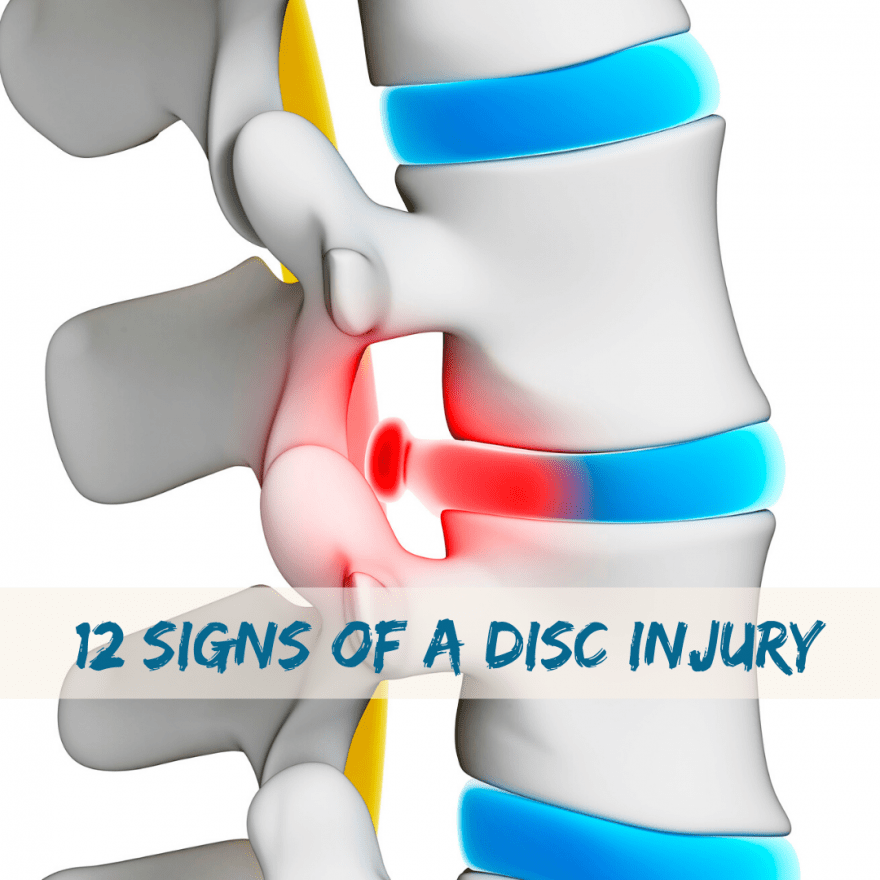 12 Signs of a Disc Injury Proback Clinics