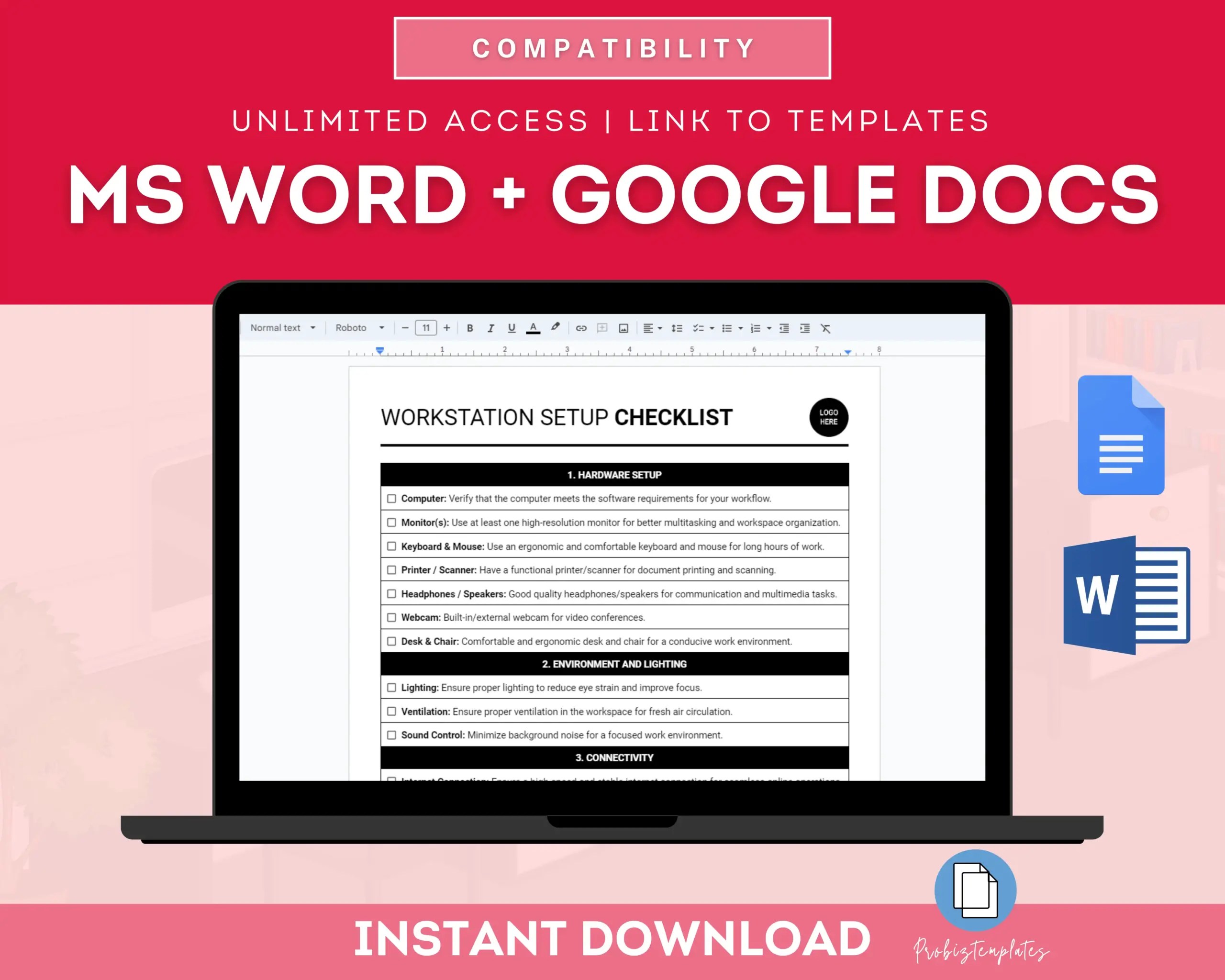 Workstation Setup Checklist