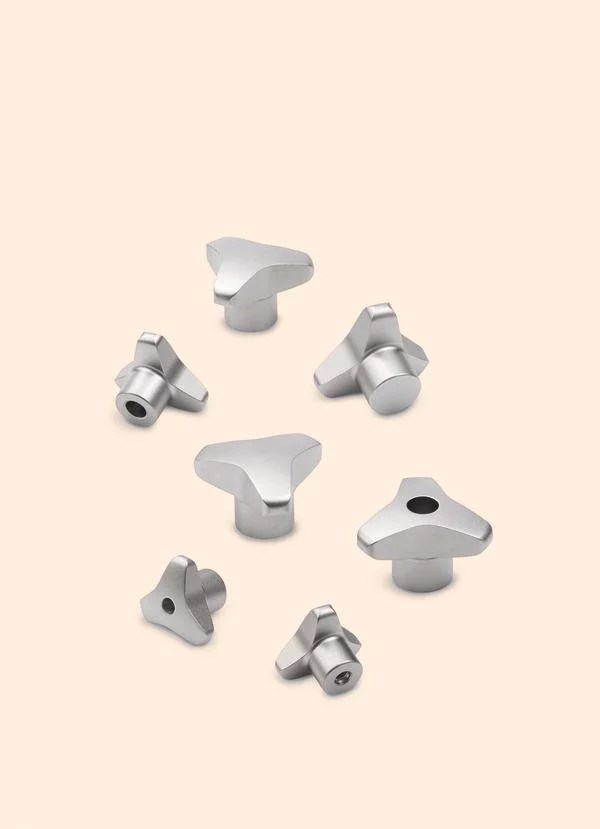 Stainless steel threestar knobs