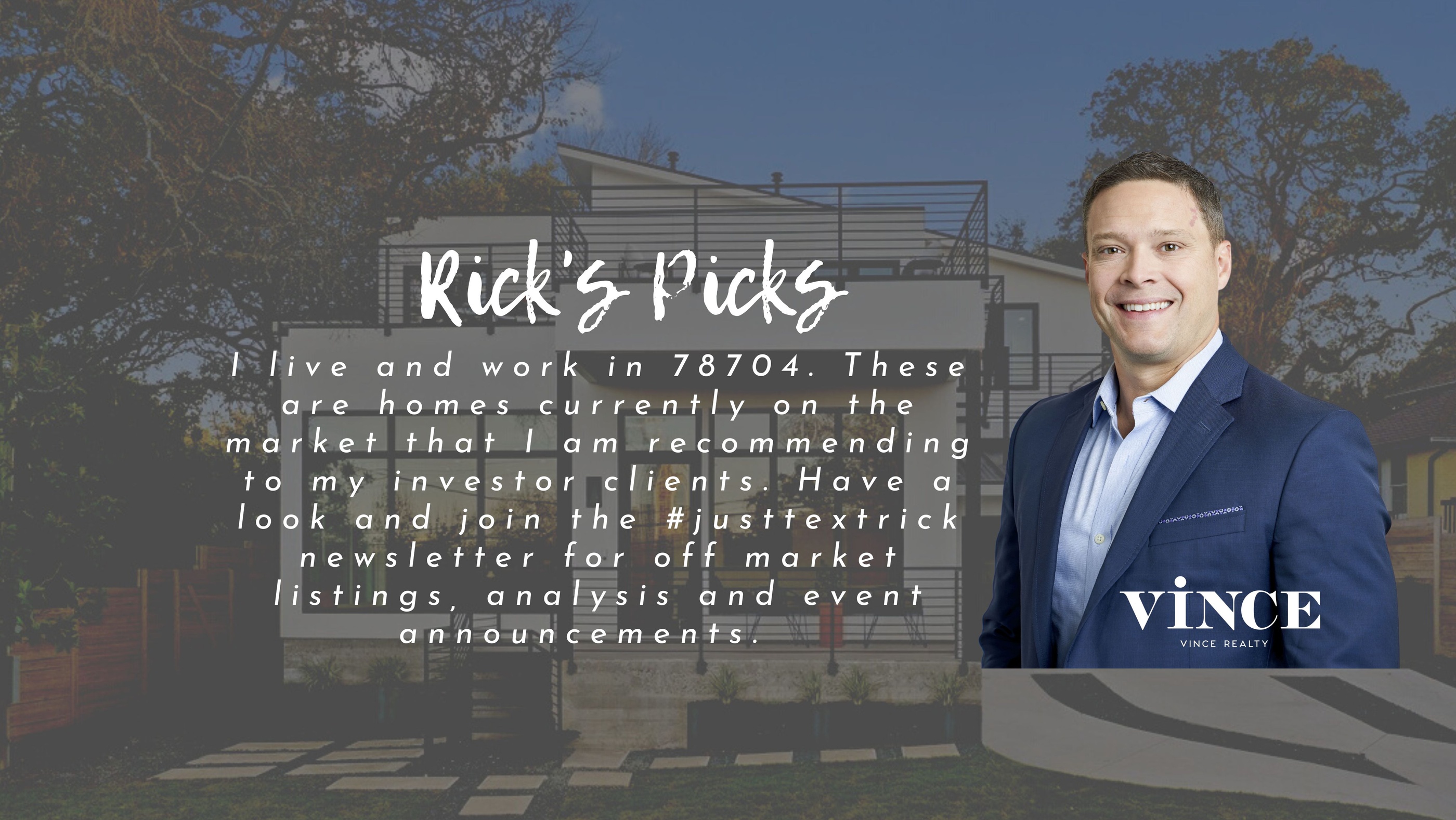 Ricks Picks for Entrepreneurs 214.906.9834 justtextrick Vince
