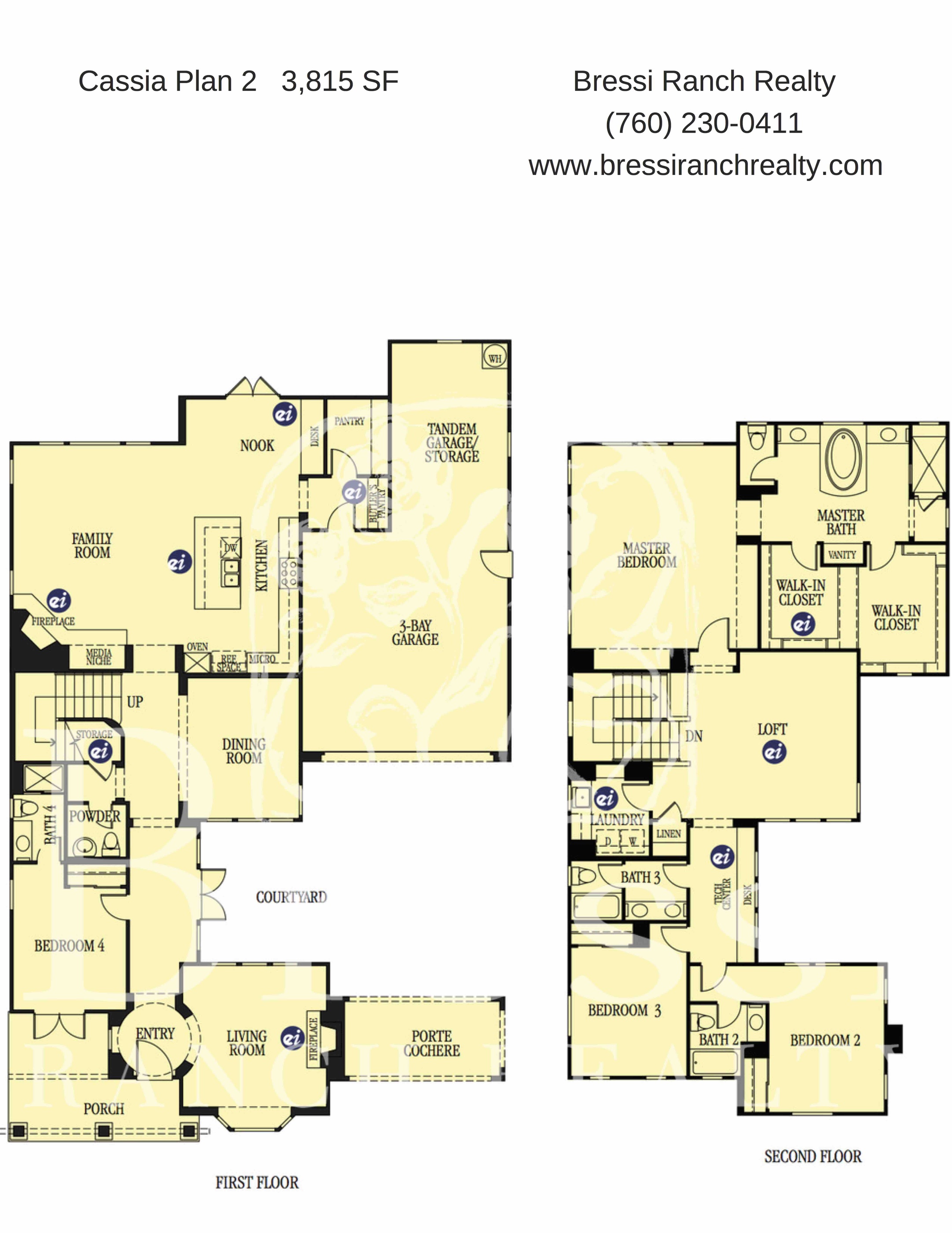 Bressi Ranch Floor Plans Cassia Plan 2 Bressi Ranch Homes For Sale