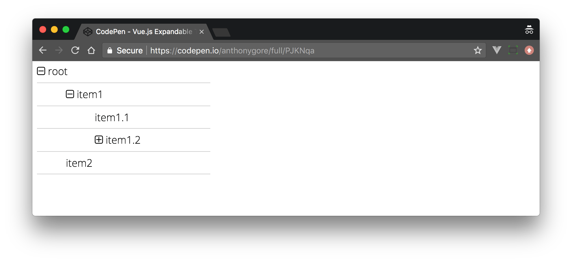 Build A Collapsible Tree Menu With Vue.js Recursive Components DZone