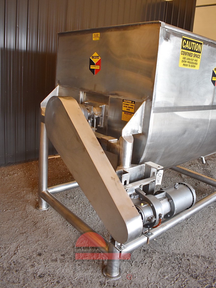 SCOTT 100 cu/ft. SS Ribbon Mixer Jacketed.