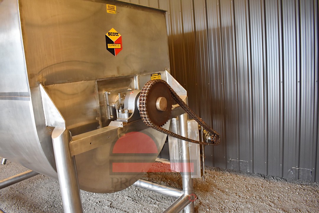 SCOTT 100 cu/ft. SS Ribbon Mixer Jacketed.