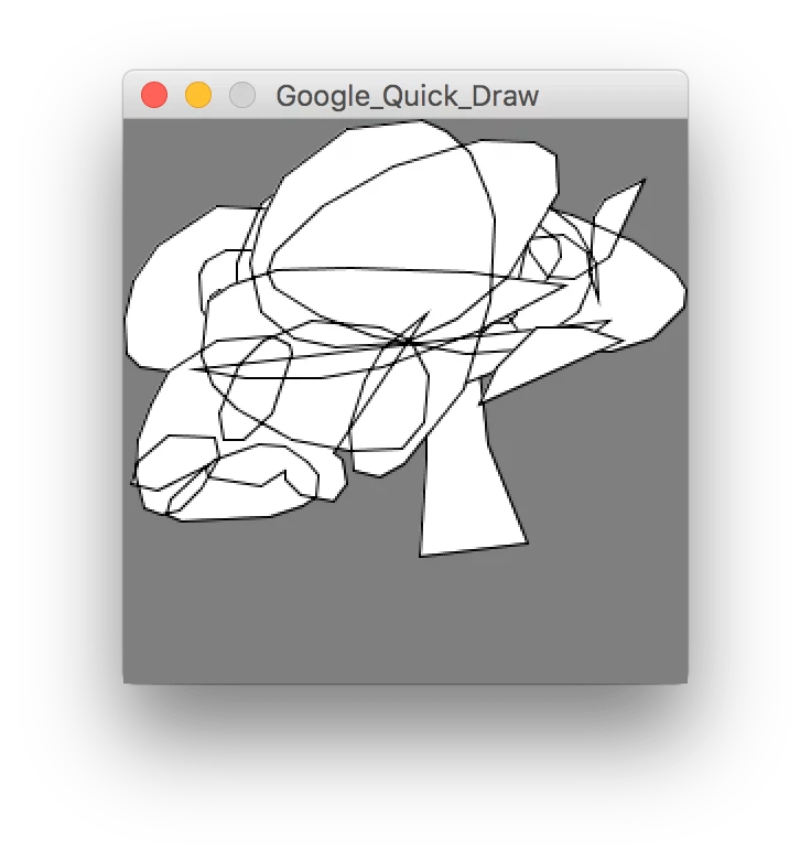 Quick, Draw! + Processing lavorare con il dataset di Google con più di