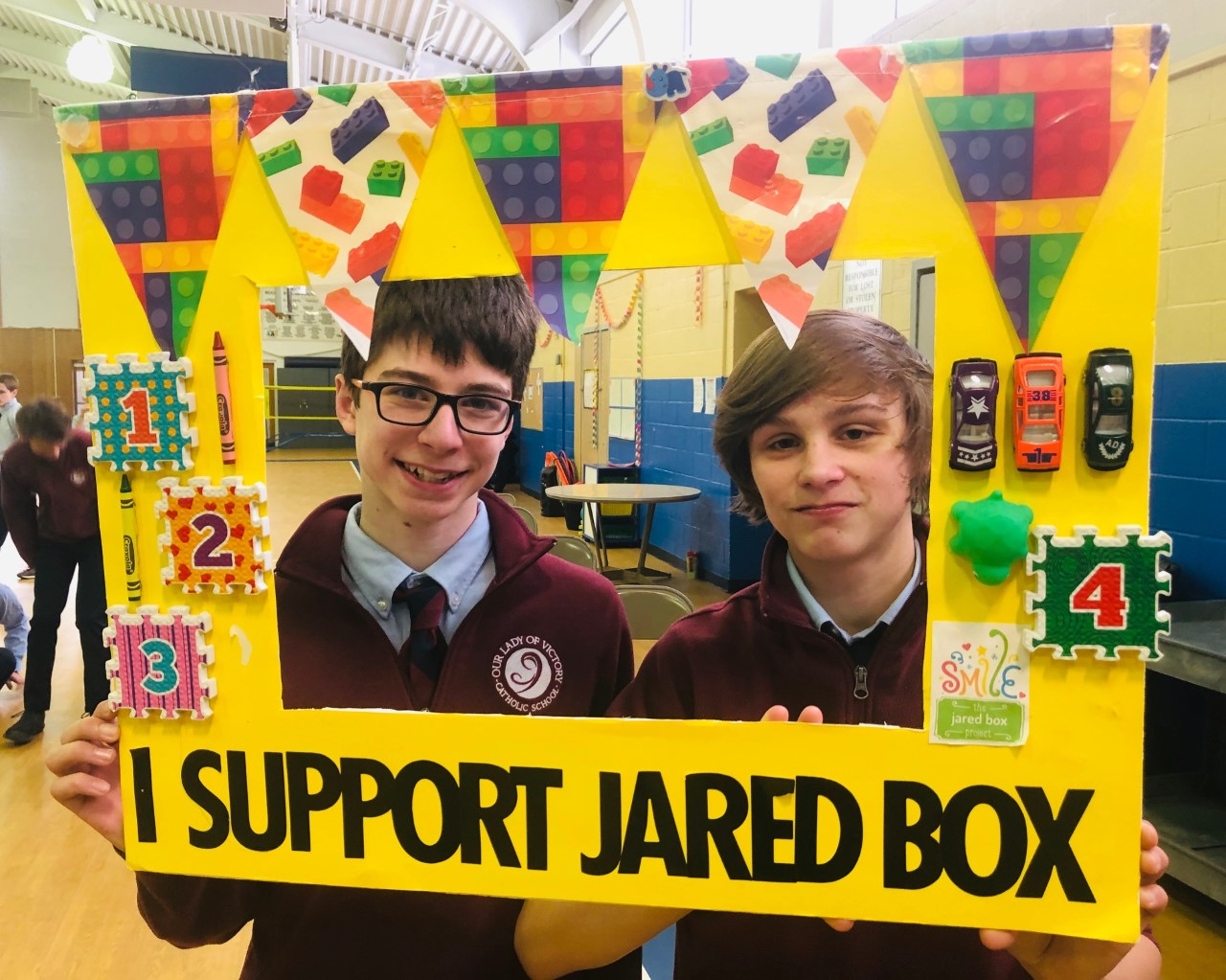 OLV School Family Celebrates the Success of the Jared Box Project
