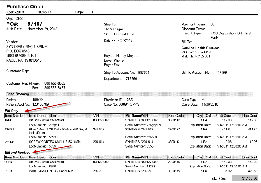 Bill Only Requisitions and Purchase Orders