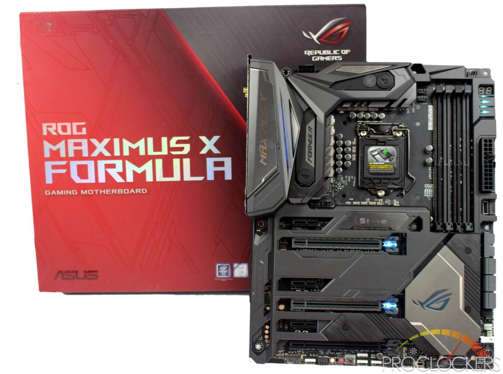ASUS ROG Maximus X Formula Z370 Motherboard PROCLOCKERS