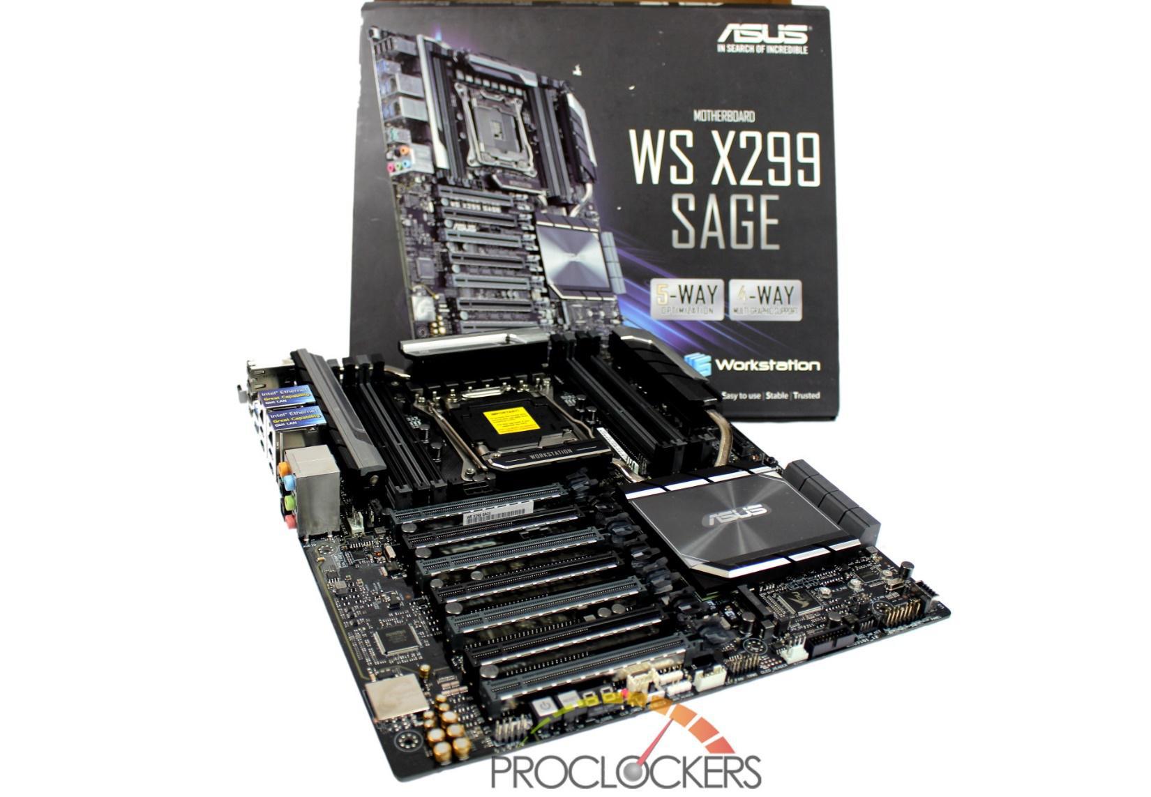 Asus Ws X299 Sage Motherboard Review Proclockers