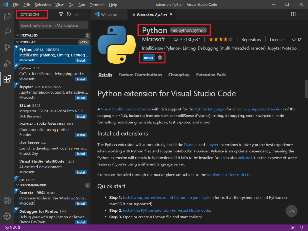 Installing Visual Studio Code VS Code For Python