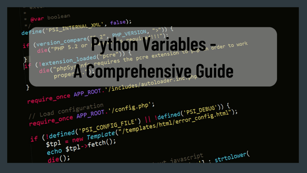 Python Variables A Comprehensive Guide Pro Code Guide