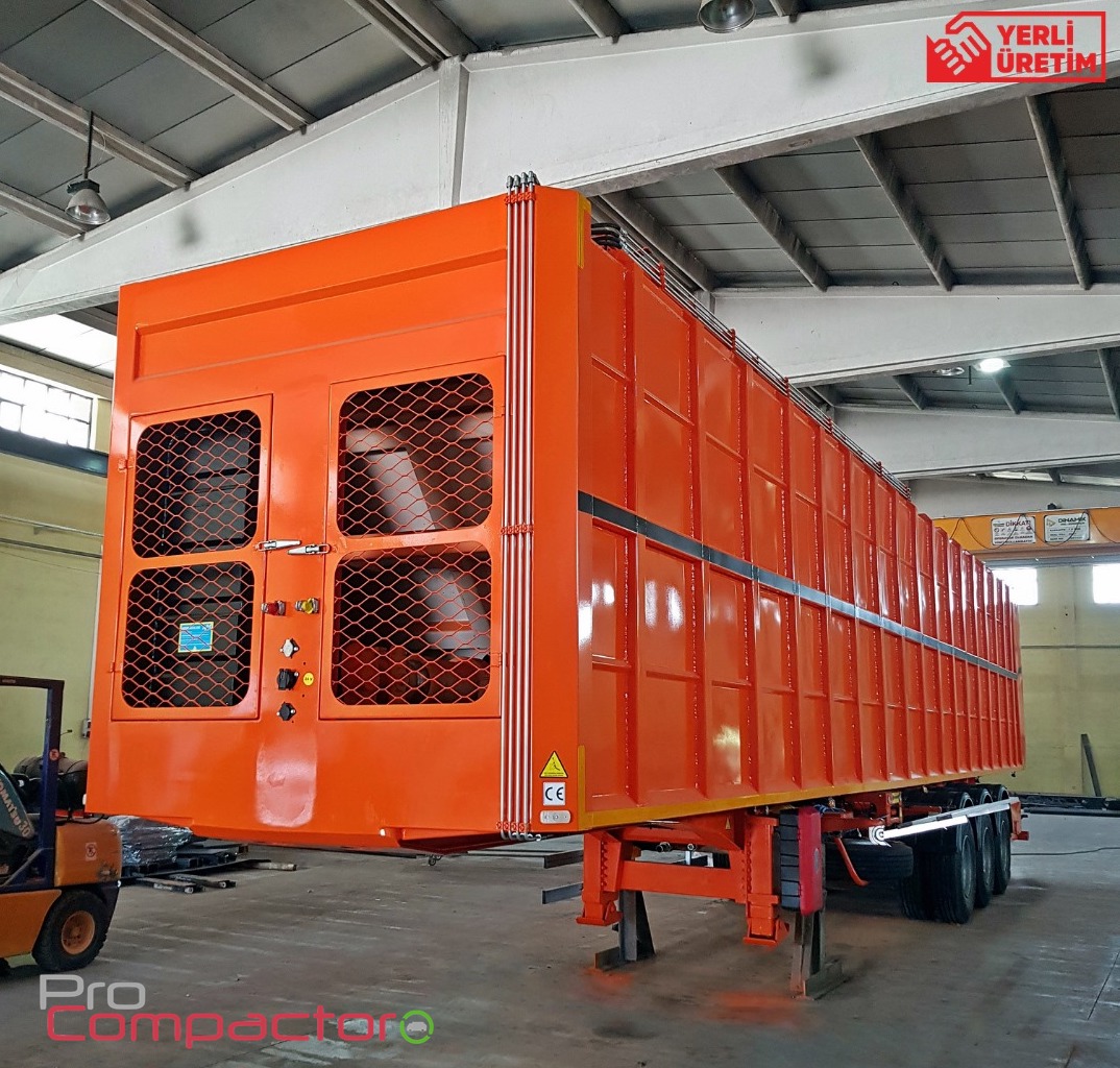 Semi Trailer Garbage Transfer Compactor Waste