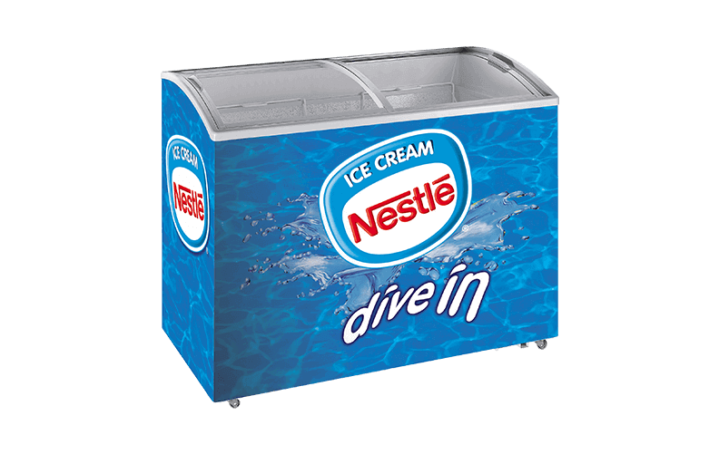 Glass Door Chest Freezer for Frozen Food Procool