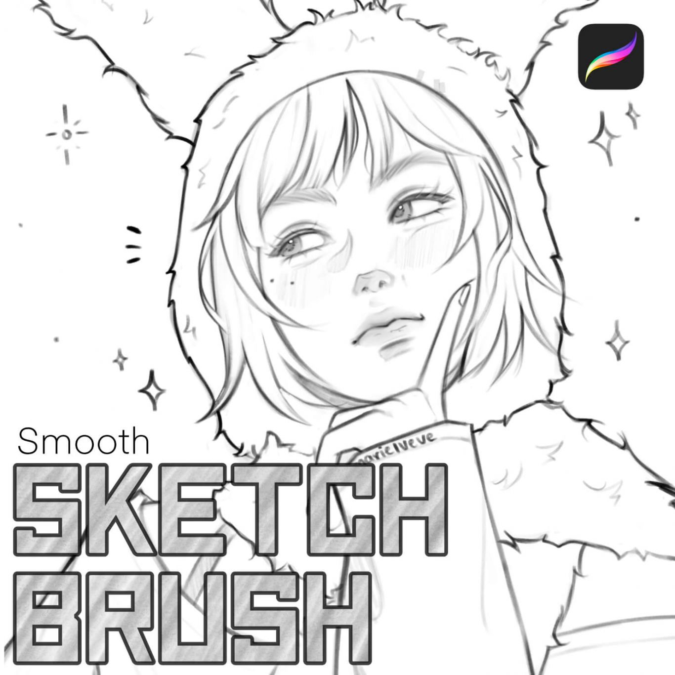 Smooth Sketching Brush for Procreate FREE Free Brushes for Procreate