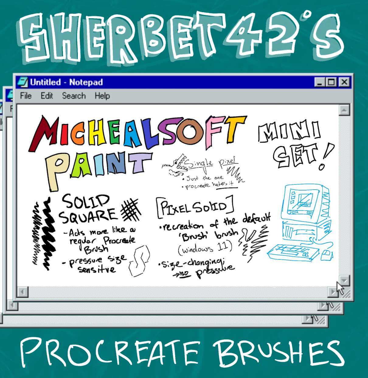 Convey the atmosphere of old computer games in your drawing