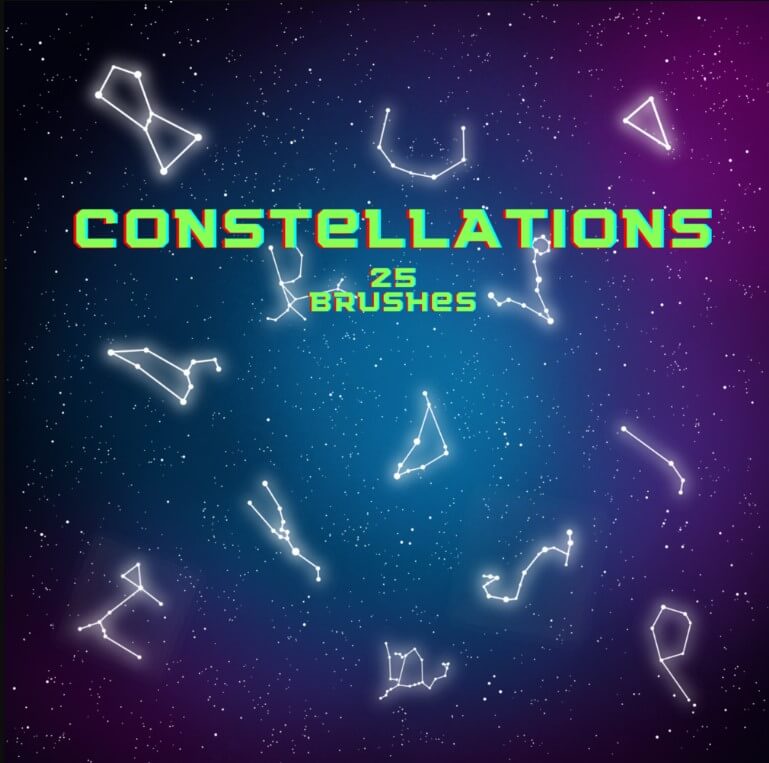 Draw the starry sky many times faster with this brush