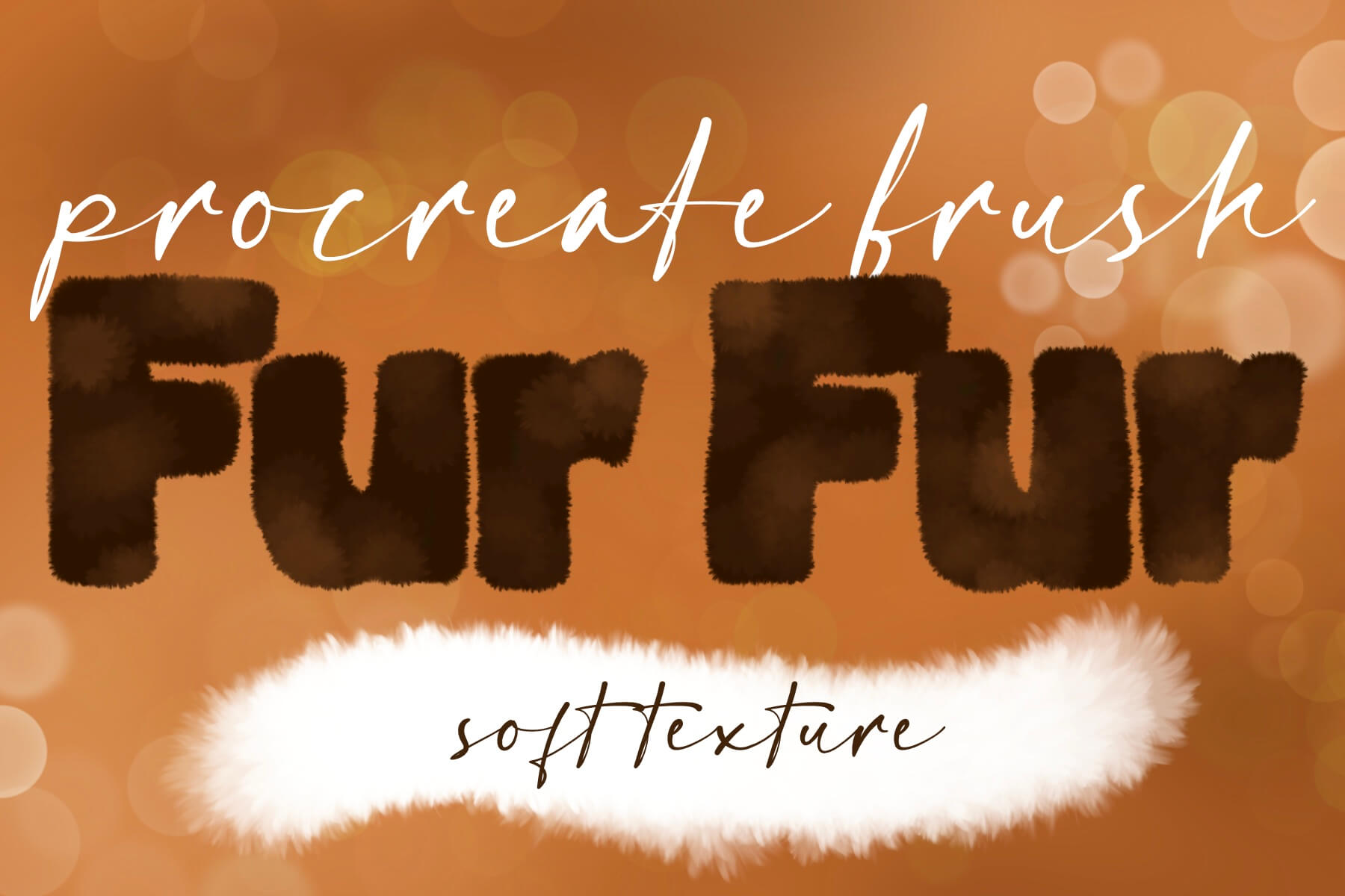 FURFUR procreate brush to create furry friends