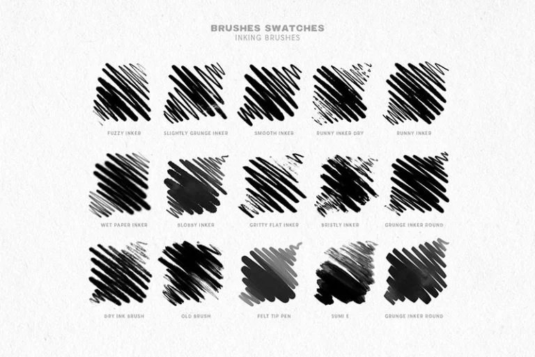 27 Ink Noise Shadow Procreate Brushes Free download Procreate brushes