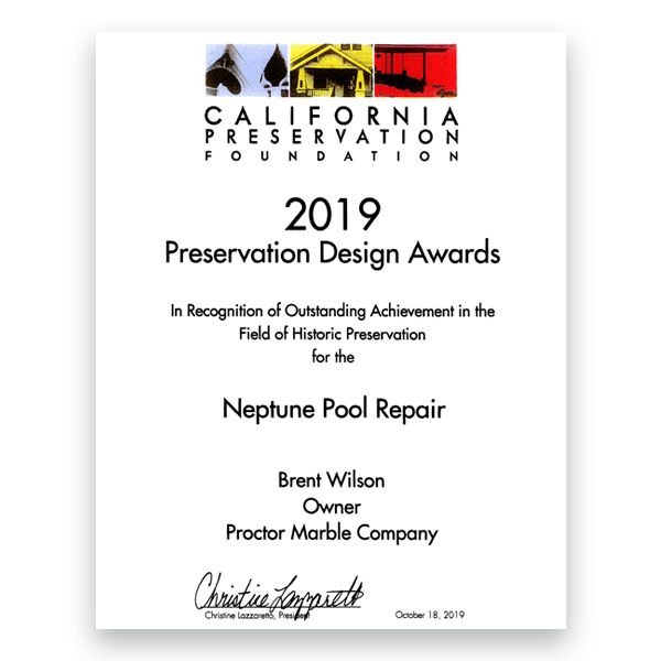 Awards & Accolades Proctor Marble Company