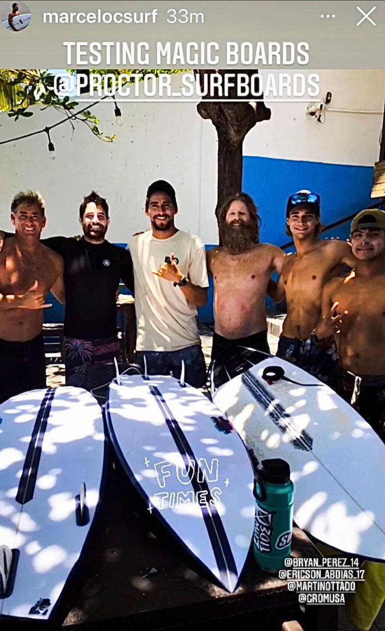 10 years ago when I first went to El Salvador Proctor Surfboards