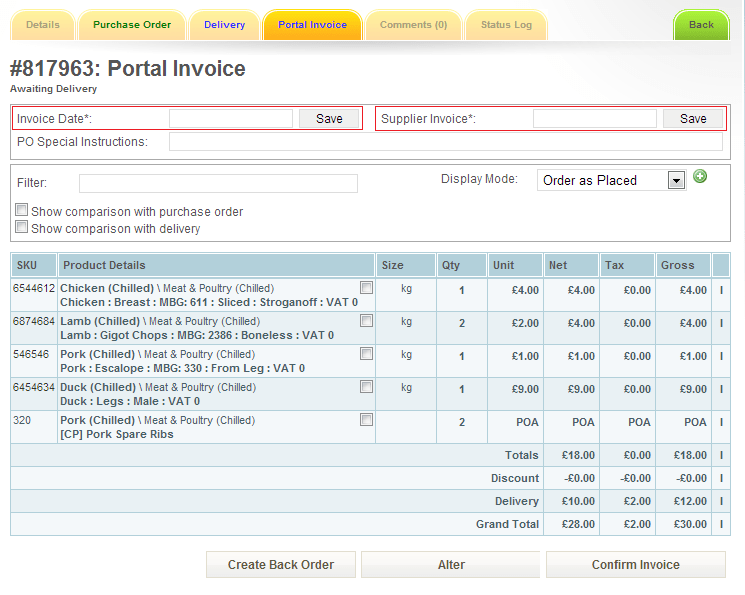 Invoice Management Procure Wizard
