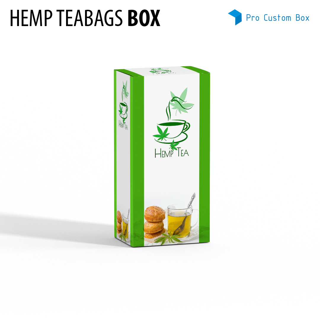 Custom Hemp Tea Bags Boxes CBD Tea Bags Packaging Wholesale